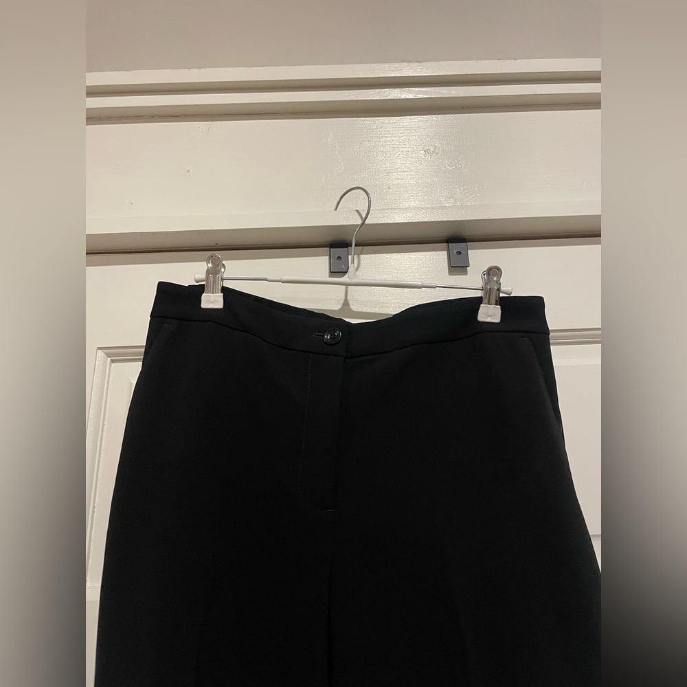Talbots Black Straight Leg Dress Pants with Pleats - Picture 2 of 5